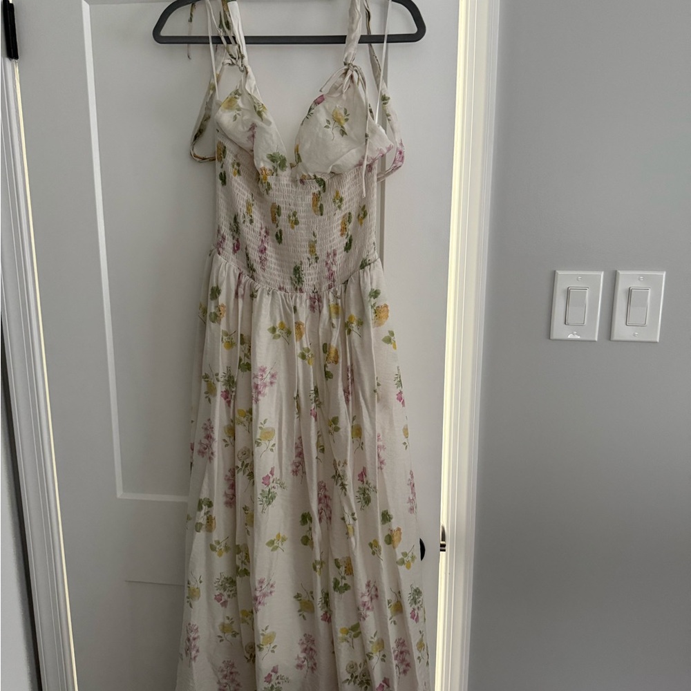 Petal & Pup Cream Floral Maxi Dress